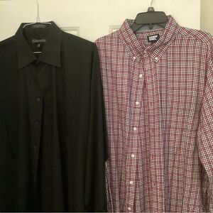 2 Men’s Long Sleeve Button Down Casual Shirts